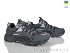 Кроссовки, Progress оптом Гіпаніс Ж676 графіт-св.сірий