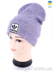 Шапка, Angelica оптом Ангора Adidas violet