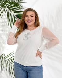 Лонгсливы женские ПОЛУБАТАЛ оптом 95867430 17189-208