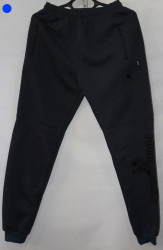 Спортивные штаны мужские на флисе (dark blue) оптом 38415907 05-33
