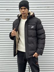 Куртки зимние мужские на меху (черный) оптом Китай 71948203 01-2