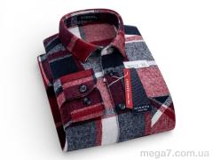 Рубашка, Verton оптом W2514 bordo