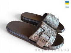 Шлепки, Rai shoes оптом DS843 шоколад