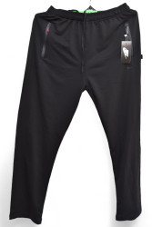 Спортивные штаны мужские БАТАЛ (черный) оптом 49506218 013-3