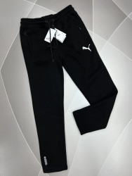 Спортивные штаны мужские на флисе (черный) оптом Турция 50821637 02-13
