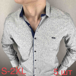 Рубашки мужские PAUL SEMIH (серый) оптом 03841756 01-8