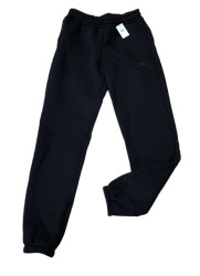 Спортивные штаны подростковые на флисе (черный) оптом 09381752 05-55