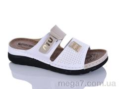 Шлепки, Sali-2 оптом 203-40 білий-беж к.