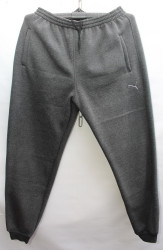 Спортивные штаны мужские БАТАЛ на флисе (серый) оптом 27058169 08-59