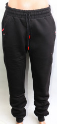 Спортивные штаны мужские на байке (черный) оптом 38915204 5847-27