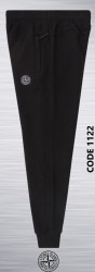 Спортивные штаны мужские на флисе (black) оптом 82913456 1122-22