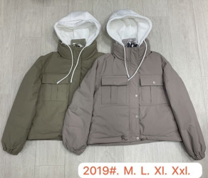 Куртки демисезонные женские (хаки) оптом Китай 04132657 2019-1