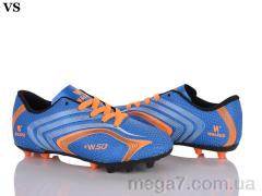 Футбольная обувь, VS оптом Walked crampon blue-orange