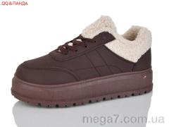Кроссовки, QQ&Панда оптом T018 d.brown