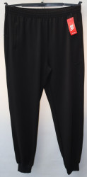 Спортивные штаны мужские БАТАЛ (black) оптом 56148703 088-47