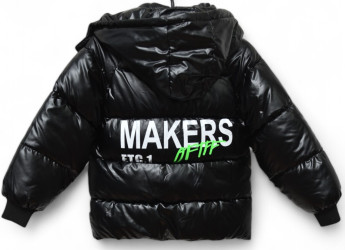 Куртки демисезонные детские (черный) оптом 69382475 758-56