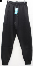 Спортивные штаны мужские БАТАЛ на флисе (black) оптом 06852743 7219-26