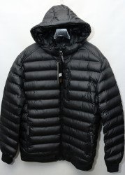 Куртки зимние кожзам мужские FUDIAO БАТАЛ (black) оптом 49056231 6936-10