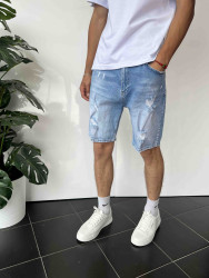Шорти джинсові чоловічі I8DENIM оптом THREE BLACK 