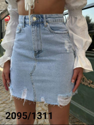 Юбки джинсовые женские WOMAN DENIM оптом 07146359 1311-35