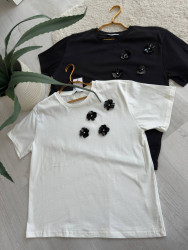 Футболки женские (черный) оптом 27960458 1666-17