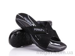 Шлепки, Ok Shoes оптом Puwax black
