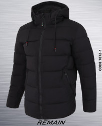 Куртки зимние мужские REMAIN БАТАЛ (черный) оптом 93602874 7872-1-1
