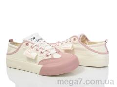 Кеды, Shev-Shoes оптом 1203 beige-pink