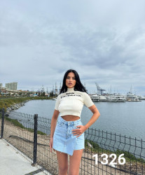 Юбки-шорты джинсовые женские WOMAN DENIM оптом 15742693 1326-17