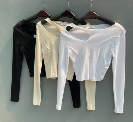 Лонгсливи (білі) жіночі оптом ---