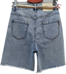 Шорти джинсові жіночі ПОЛУБАТАЛ оптом WEIWEI JEANS