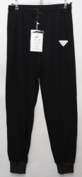 Спортивные штаны женские (black) оптом 64093718 1701-6