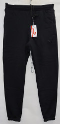 Спортивные штаны мужские на флисе (black) оптом 93501826 05-17