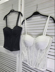 Корсеты женские (белый) оптом 85123609 8011-55