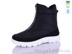 Ботинки, DeMur оптом Demur 1323 чорний біла підошва відбивач