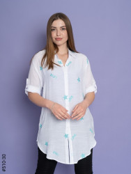 Рубашки женские JJF БАТАЛ оптом 10526894 510-30-14
