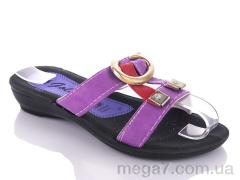 Шлепки, DeMur оптом K26-1512 purple (30-35)