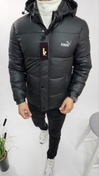 Куртки зимние мужские на флисе (черный) оптом Китай 21065839 02-5