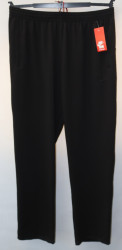 Спортивные штаны мужские БАТАЛ (black) оптом 82513970 073-46