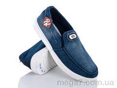 Мокасины, Ok Shoes оптом 610 сине-синий
