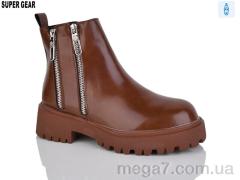 Ботинки, Super Gear оптом 01-058A brown