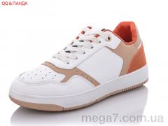 Кроссовки, QQ shoes оптом BK60 white-brigr