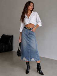 Юбки джинсовые женские оптом 20965847 6313-31