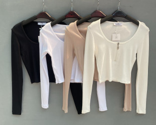 Лонгсливи (білі) жіночі оптом