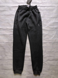 Спортивные штаны мужские с начесом (серый) оптом 34095627 06-35