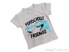 Футболка, Kids-modnik оптом 2604-1 бежевий