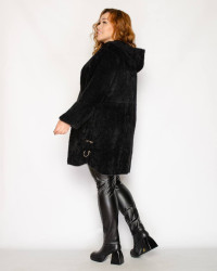 Кардигани жіночі БАТАЛ (black) оптом