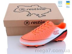 Футбольная обувь, Restime оптом DW023027-2 orange-black