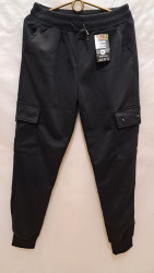 Спортивные штаны мужские (черный) оптом 13497265 7002-4