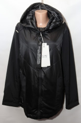 Куртки женские БАТАЛ (black) оптом 70126538 B3062-45